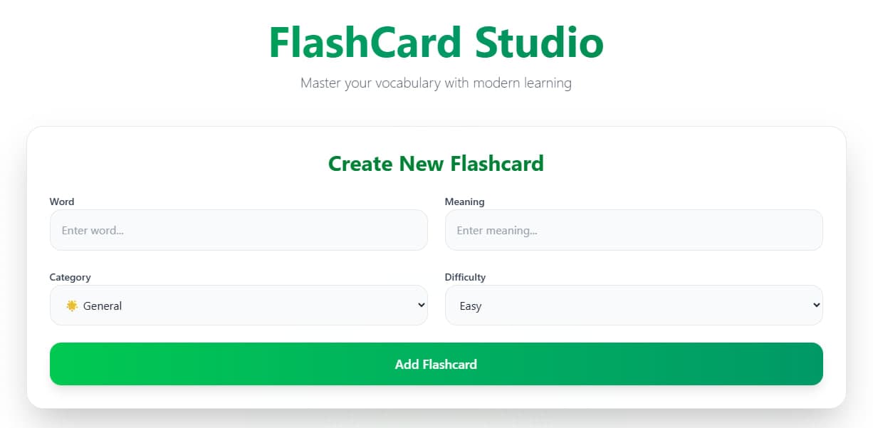 Flashcards